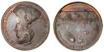 Croker, filleted and draped bust of Queen left, rev. armoured and draped bust of Prince left, 36.41g, 43mm.