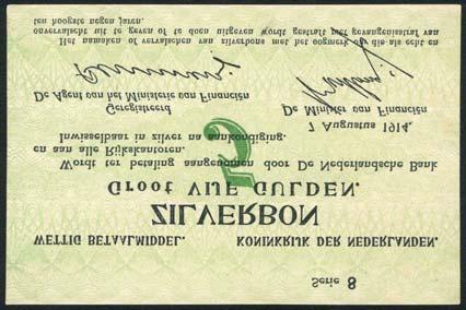 April 11 and 12, 2018 - LONDON 562 Koninkrejk der Nederlanden, Zilverbon, 5 gulden, 7 August 1914, series 8, black