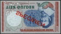type), about uncirculated 400-600 599 De Nederlandsche Bank, specimen 10 gulden, 23 March 1953, no.