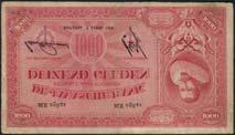 overprint and false date perforation (Pick 78s), uncirculated and rare 1,000-1,500 642 De Javasche Bank, 500 gulden, 2