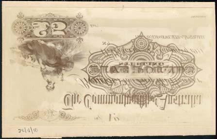 one of the earliest known designs for a commonwealth banknote, backed on card, which is hand dated 30/9/10, in excellent condition, unique and important (2) 1,000-1,500 127 Commonwealth of Australia,
