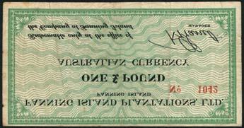 closer to the note issued (Pick 3-9 for type), the obverse of each is very similar to the notes issued in 1913, but the reverses for the 5 and 10 are very different, with some water damage, but by
