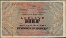 April 11 and 12, 2018 - LONDON STRAITS SETTLEMENTS 783 Banco de Espana, 1000 pesetas (2), 20 May 1938, serial numbers A0312899, A0232386, dark brown on multicolour underprint, arms in underprint at