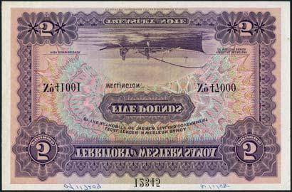 April 11 and 12, 2018 - LONDON x826 Territory of Western Samoa, specimen 5, ND (1958), serial range 41001-47000, purple on multicolour underprint, fishermen in boat at centre, bank title top