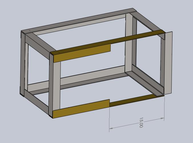 is opposite the welds (See figure E) (E) Now using the two cut 30 ½ in.