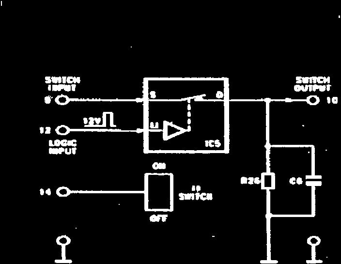 DESCRIPTION OF THE MODULE ANALOG SWITCH The section of the circuit denominated" ANALOG SWITCH" consists of the integrated analog switch ICs (DG 200 CJ).