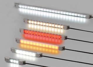 LUMIFA LF1B Control Panels Industrial Equipment LF1B Series LF1B miniature LED lights are enclosed in a thin light strip, and are available in four sizes with a choice of two covers (clear or white).