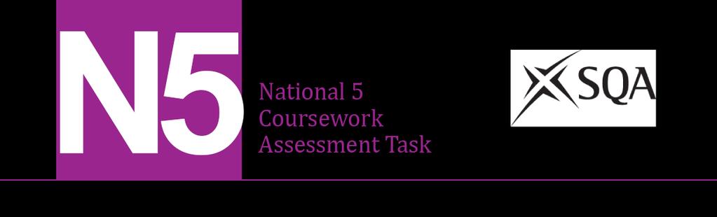 National 5 Graphic Communication Assignment Assessment task Specimen valid from session 2017 18 and until further notice. This edition: September 2017 (version 1.