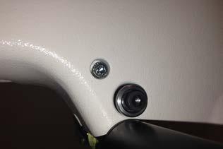 Once the screw is nicely started into the handle bar, firmly tighten the screw