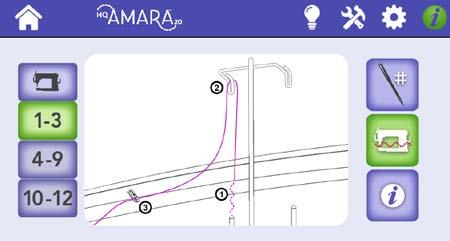 For more information about threading the Amara, see Threading the Machine in the Using Your