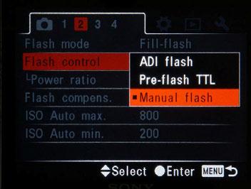 206 Chapter 5 7) Manual Flash Mode Manual flash mode was designed for special situations like shooting in a studio.
