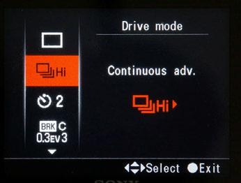 Figure 5-34: The drive mode button and screen. To select the drive mode on the A700, press the Drive Mode button (Figure 5-34) which displays the drive mode screen.