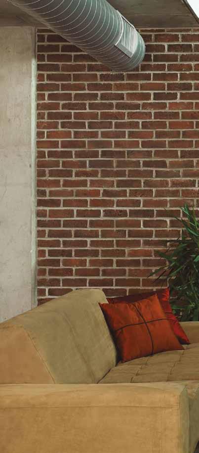 Even in relatively small applications like an accent wall or a fireplace surround, Cultured Stone veneer products can make an otherwise uninteresting room