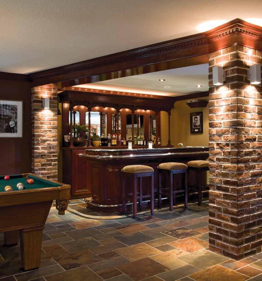If you re thinking about creating a private hideaway in your basement, Cultured Stone and Cultured Brick