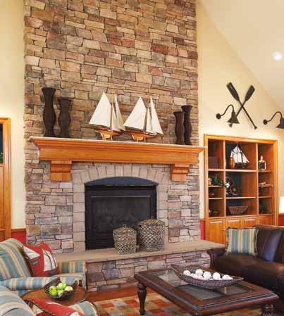 Depending on the shape, color and texture of the stone veneer, it s easy to achieve a sleek, modern look or a quaint, country