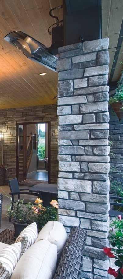 Echo Ridge Country Ledgestone Entertain with stone veneer Stone veneer looks right at home outdoors, and it ll be