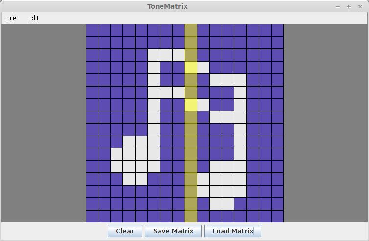 12 / 15 Part Three: Tone Matrix * In this part of the assignment, you'll build a really nifty piece of software that combines music and visuals the Tone Matrix!