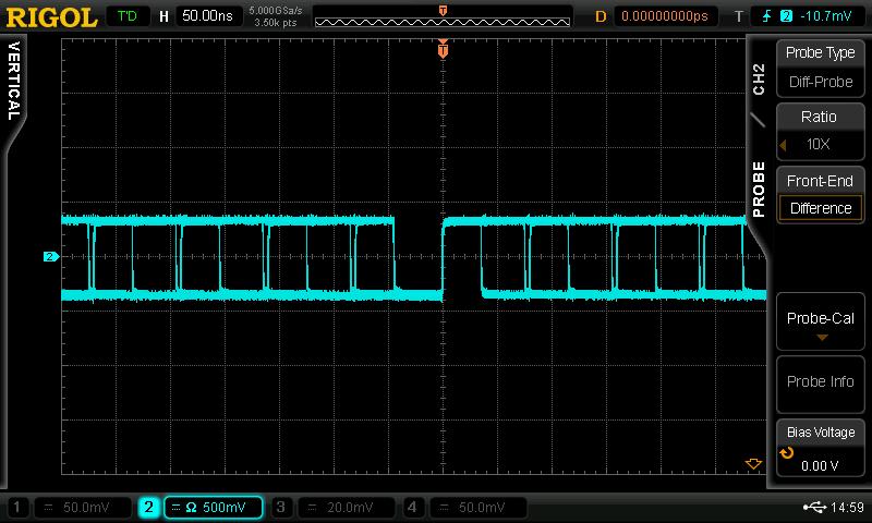 RIGOL Chapter 3 Demo Board Applications 3.1.4 Differential Signal 1.