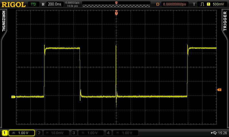 RIGOL Chapter 3 Demo Board Applications 3.2.6 Frequent Abnormal Signal 1. Signal Explanation Signal Output Pin: FREQ_AN Square waveform with 1MHz frequency.