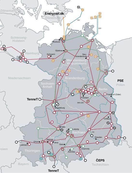 The 50Hertz pilot project: 380 kv overhead line Bertikow Pasewalk Planning area: north-east of the 50Hertz control area Two federated states are affected: Mecklenburg-Western Pomerania and