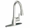 .. 46201CSL Baystone One-Handle Kitchen Pulldown Faucet 24" Flexible Supply Lines WILMAR #... 28-3952 MFG #.