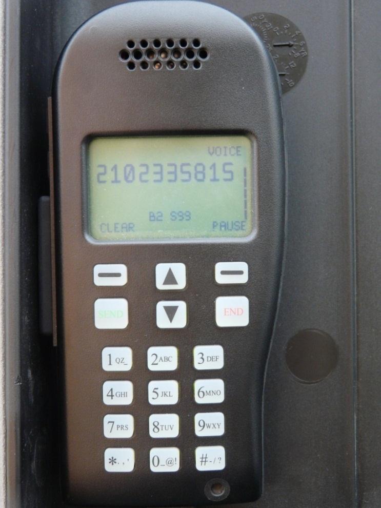 Initiating a Phone call Key Pad: Using the numerical key pad