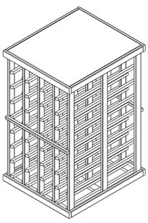 Mounting the top to the short rack is not required but is recommended. Finishing nails, staples or screws are often used to attach the top to the racking.
