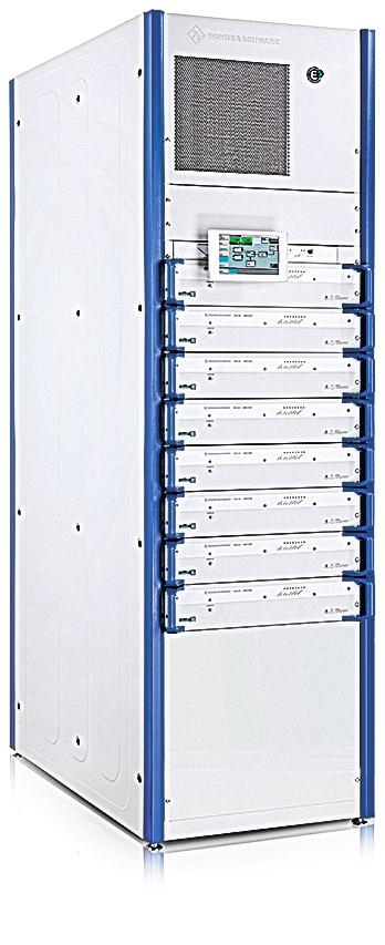 Integration of an N+1 system in one rack The right user interface for all systems Depending on the redundancy requirements, the transmitters can be configured with single drive or dual drive.