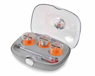 Small Troemner where the largest weight is and below are supplied in an attractive, durable, high quality, patented polycarbonate case with each individual weight in its own polycarbonate case.