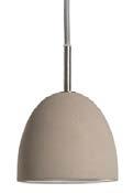 3180-360-8 Brass shade with fabric cord 40W E26 bulb 3180-349-7 Concrete shade with