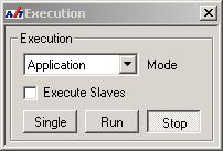 execute a single cycle or start/stop the application ActivView 5