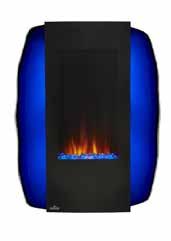 Customize your Azure Vertical 38 electric fireplace by choosing from one of three