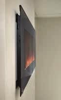 screen controls allow you to adjust the heat level, flame height, brightness, timer to control hours of operation, flame and ember bed colour and more!