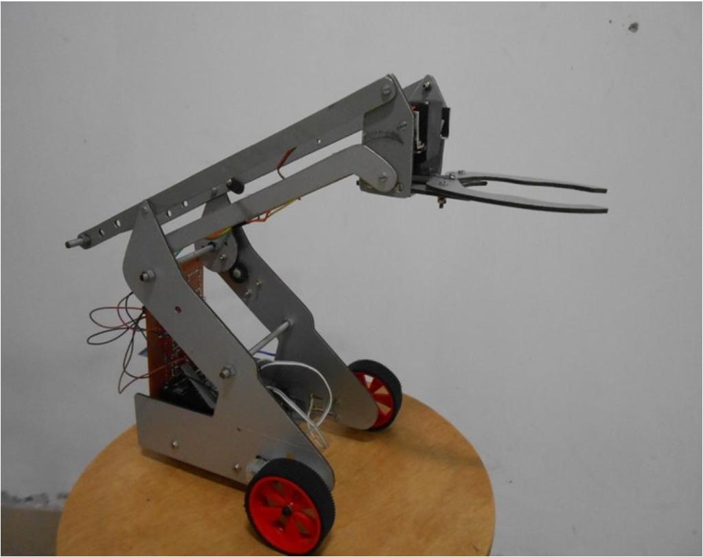 The robot can be equipped with a wireless camera in future for better remote accessebility.