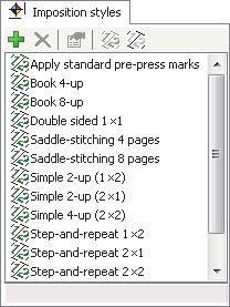 8.2 IMPOSITION STYLES Using the automatic imposition is the easiest way to create impositions.