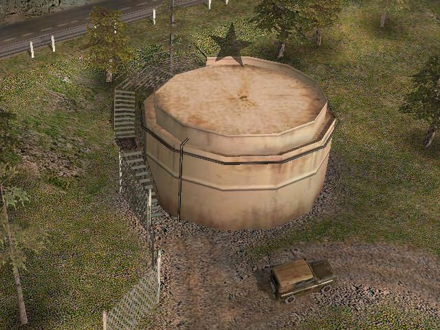 Figure 6: A capturable fuel depot. Experience You get experience by destroying enemy units and buildings.