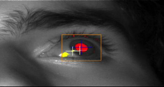 III. THREAT MODEL Fig. 3: Video-based gaze tracking: the tracking of eye movements is software-based and does not require any physical contact with a subject.