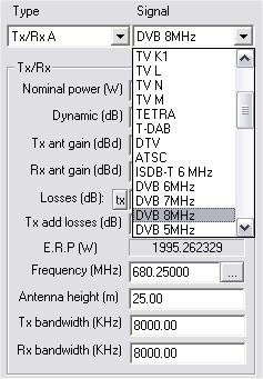 power - Gain of the antennas (dbd or dbi) - Feeder and