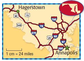 distance between Hagerstown and Annapolis?