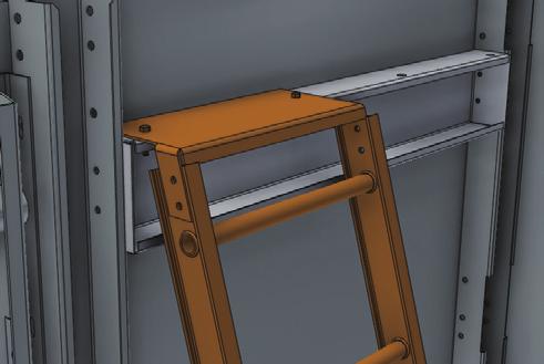 internal ladder only (optional) 1. Internal ladder can be installed either on motor side or fill side.