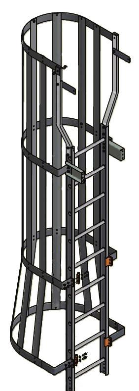 Ladder Safety Cage (Optional) 1.