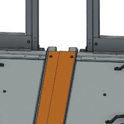 2. Secure the platform plates to the platform base at the gap between the cells