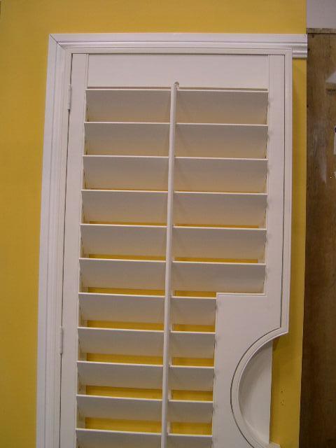With panel evenly around the French Door, nail or install the remaining 2 screws into the frame on the hinged side.