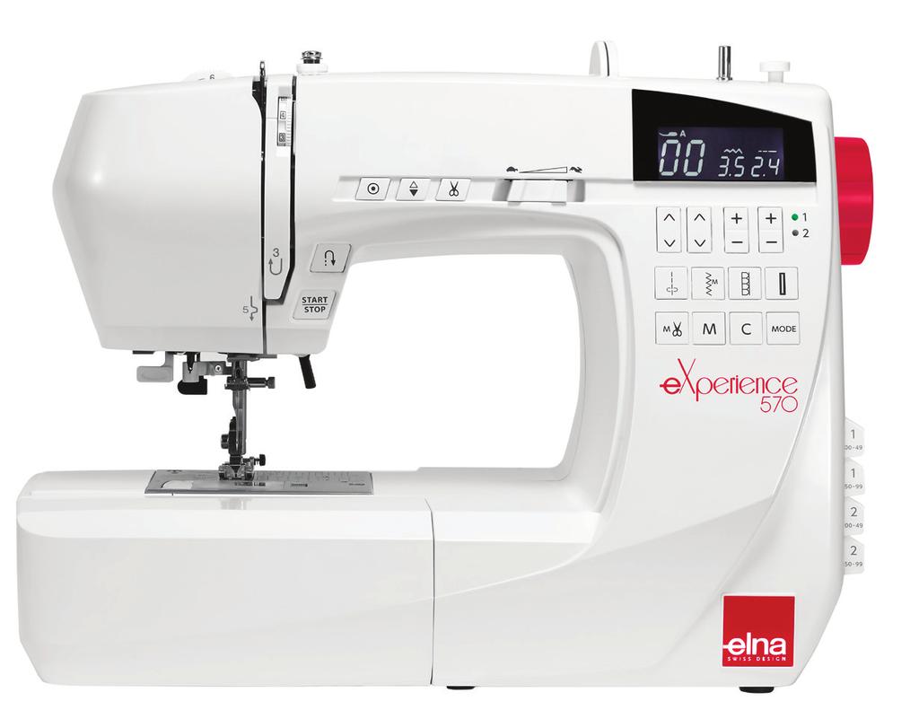 New experience Line experience 570 Top loading full rotary hook bobbin 200 built-in stitches, including alphabet 12 one-step