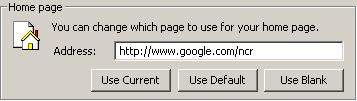 deveni pagina de start Use Default prin apasarea acestui buton se seteaza ca pagina de start, pagina de internet a site-ului unde se poate gasi aplicatia respectiva (site-ul producatorului) Use Blank