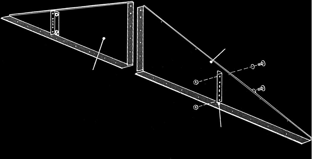 Step 0 WO ctr Gable Assemblies 8576 Right Gable () 8577 Left Gable () 665 Roof Beam Bracket (4) (8) The gables go on top of the front and rear walls to support the roof beams.