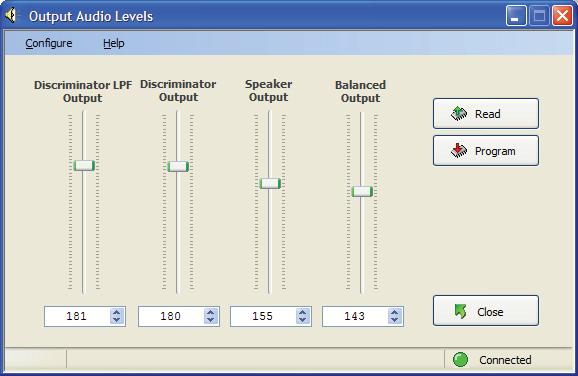 8 Appendix B: IFR COM-120 Test Procedures Audio Level The audio level adjustment is not required when connecting the receiver in a repeater confi guration using LVDS Serial Data.
