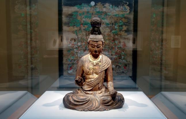 Gallery View, The Religious Art of Japan, Freer Gallery of Art Bodhisattva, by Kaikei