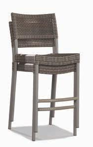 ST. SIMONS COLLECTION WOVEN SYNTHETIC WICKER SHOWN: (2) STACKED 539-43 Stackable