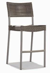 Bar Height Dining Chair W21 D24 H46 13539-53 OPTIONAL SEAT PAD 9539-45 Square Counter